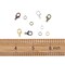 6 Colors Jewelry Finding Kits with 5mm Open Jump Rings & 12x6mm Lobster Claw Clasp for DIY Bracelet Necklace Jewelry Making
